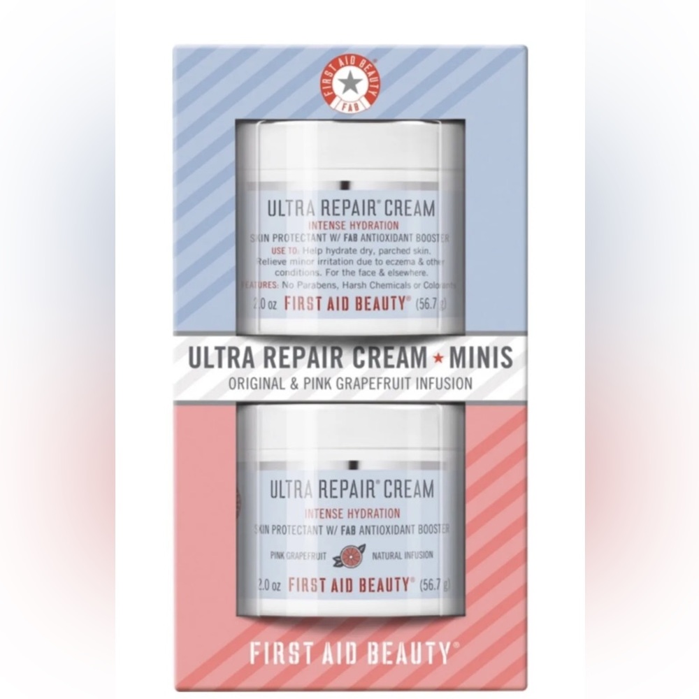 First Aid Beauty Ultra Repair Cream Minis Original & Pink Grapefruit Infusion